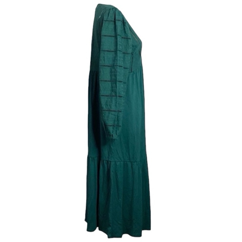 BODEN Coquette Woven Mix Midi Jersey Lagenlook Dress size 2R - Picture 5 of 14